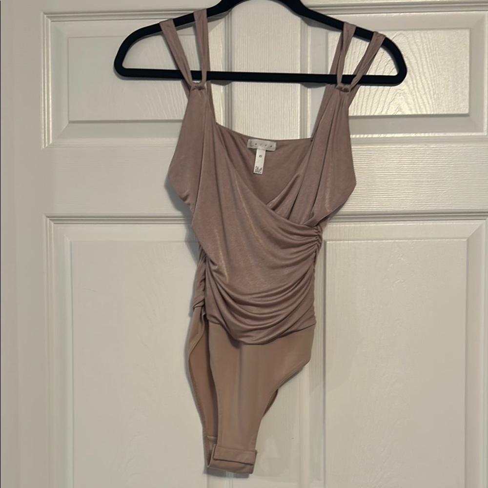 BNWT LEiTH Pink Night Bodysuit, Sz XS